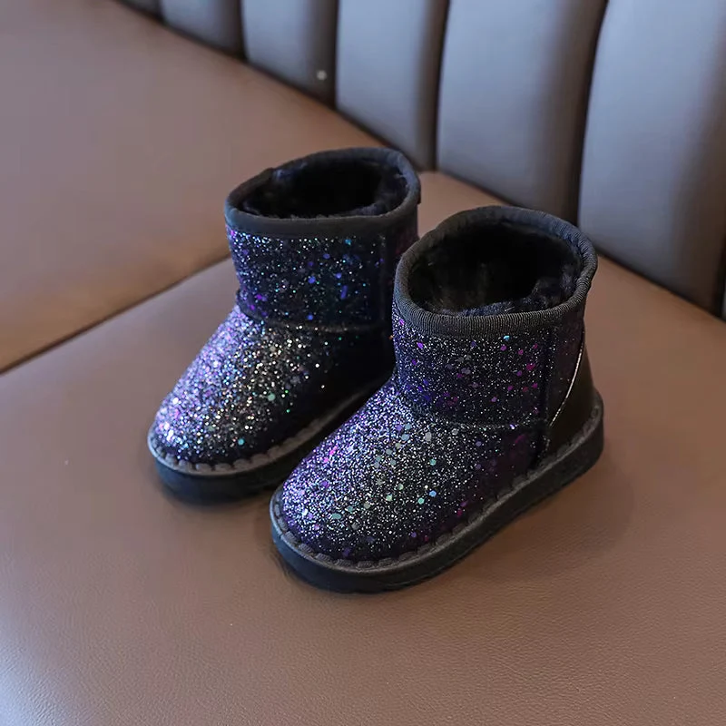 Soreli Kinderstiefel mit Glitzerdetails – Knöchelhoch für Herbst und Winter
