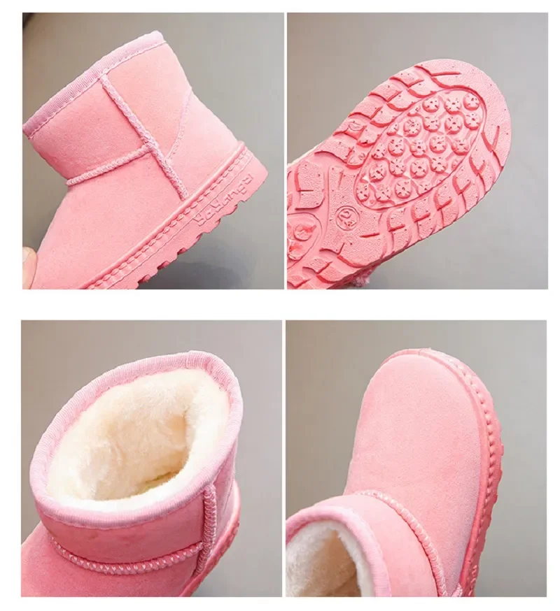 Unisex Winterstiefel für Kinder – Niedriges Modell für den Alltag
