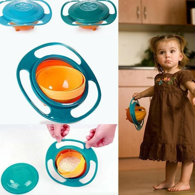 OrbitSnack Kinder-Snackschale mit Drehmechanismus