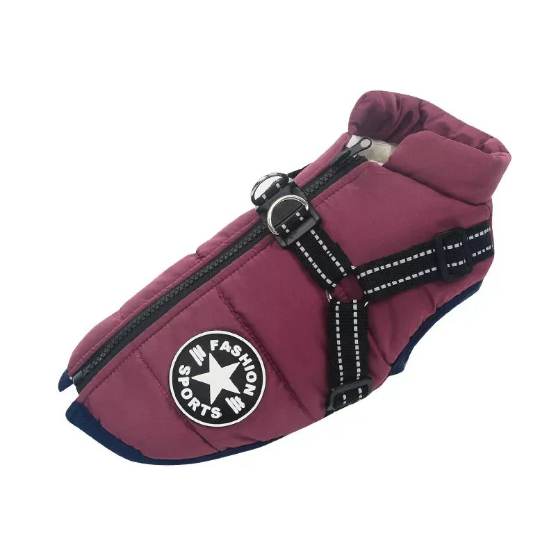 Caniflex Winter-Hundejacke mit integrierter Geschirr-Funktion