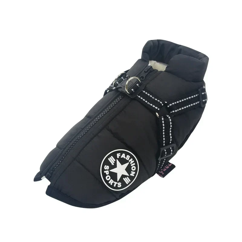 Caniflex Winter-Hundejacke mit integrierter Geschirr-Funktion