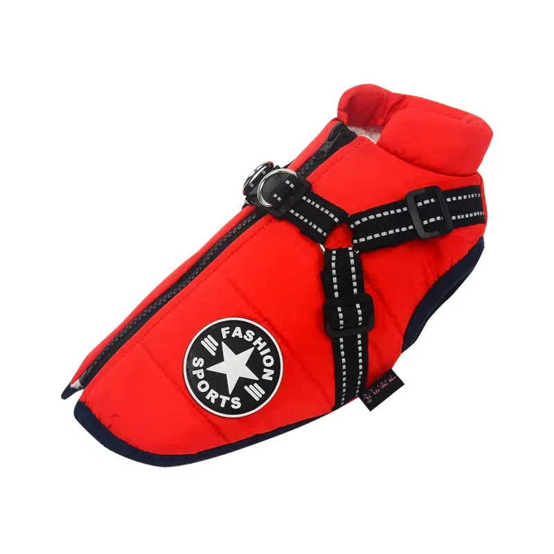 Caniflex Winter-Hundejacke mit integrierter Geschirr-Funktion