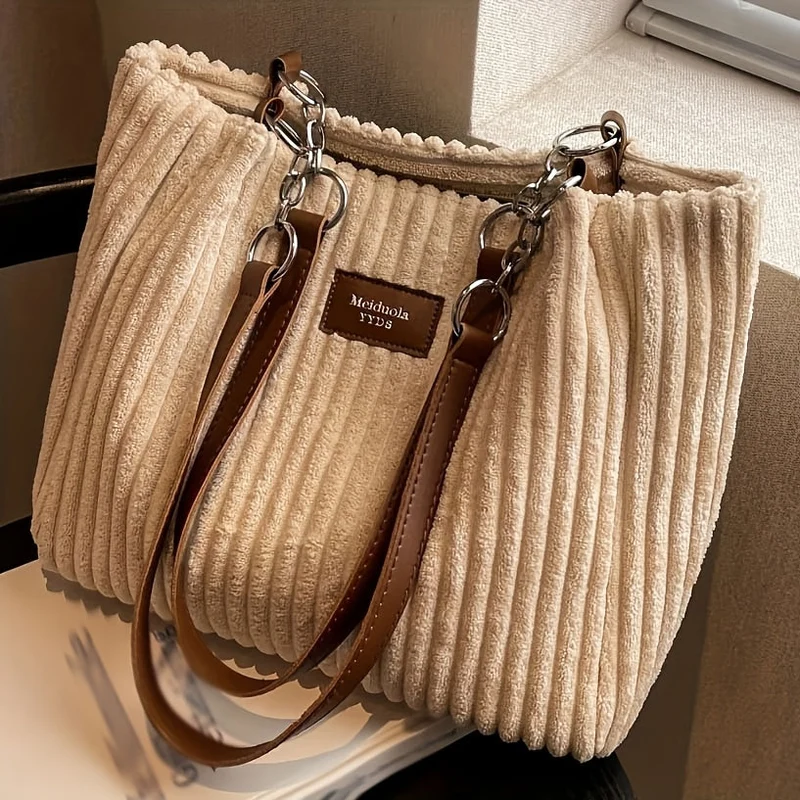 Cordira Corduroy Shoulder Bag – Schultertasche aus Cordstoff
