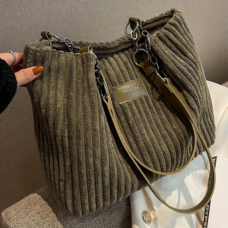 Cordira Corduroy Shoulder Bag – Schultertasche aus Cordstoff