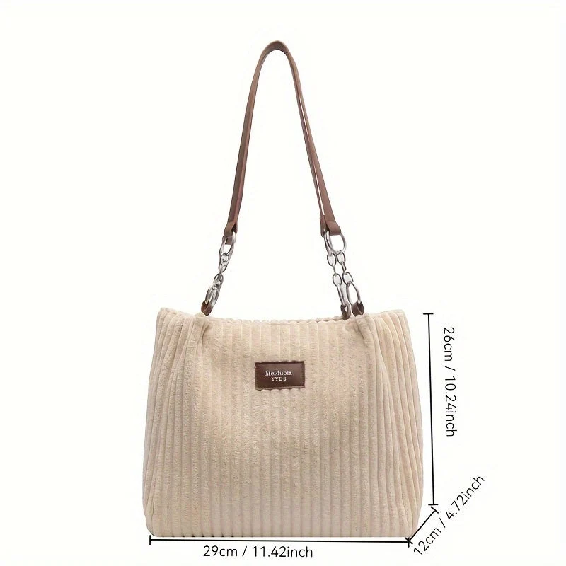Cordira Corduroy Shoulder Bag – Schultertasche aus Cordstoff