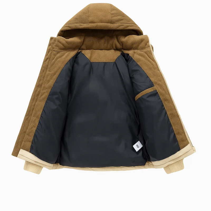 Ronan gesteppte Herrenjacke mit Reißverschluss
