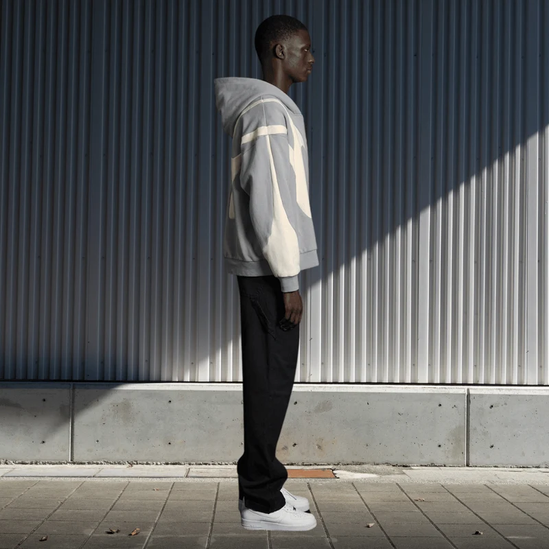 AbstractVibe Hoodie – Unisex Kapuzenpullover mit modernem Design