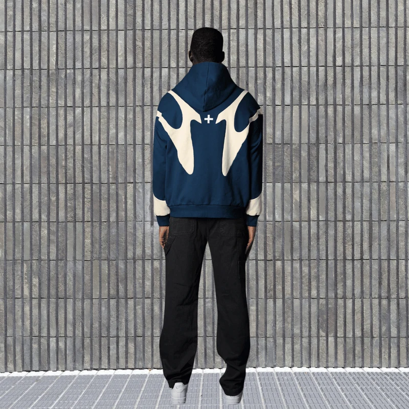 AbstractVibe Hoodie – Unisex Kapuzenpullover mit modernem Design