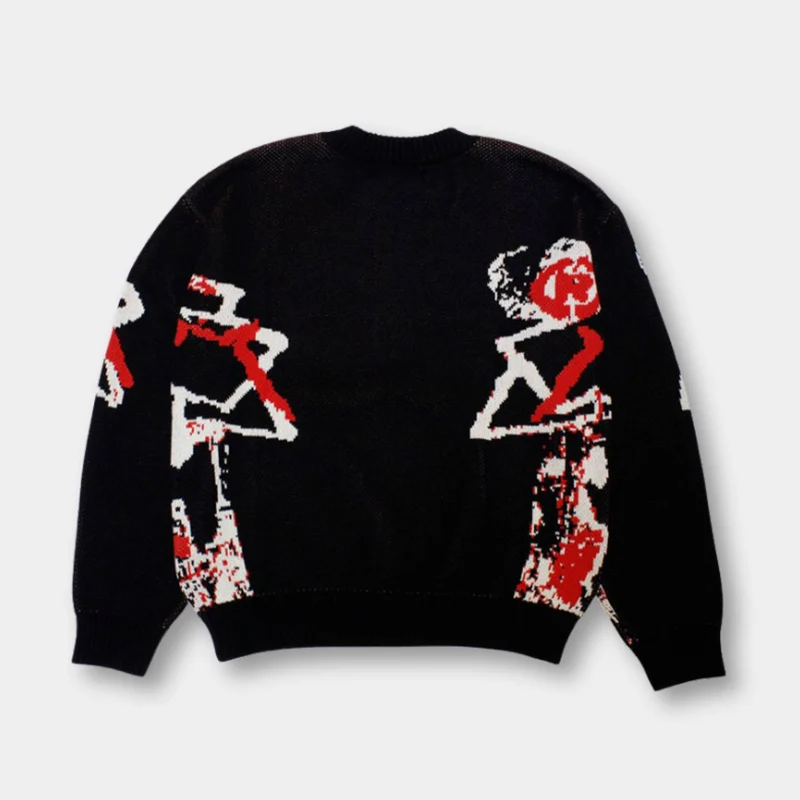 GraphiKnit Sweater – Unisex Strickpullover mit grafischem Design