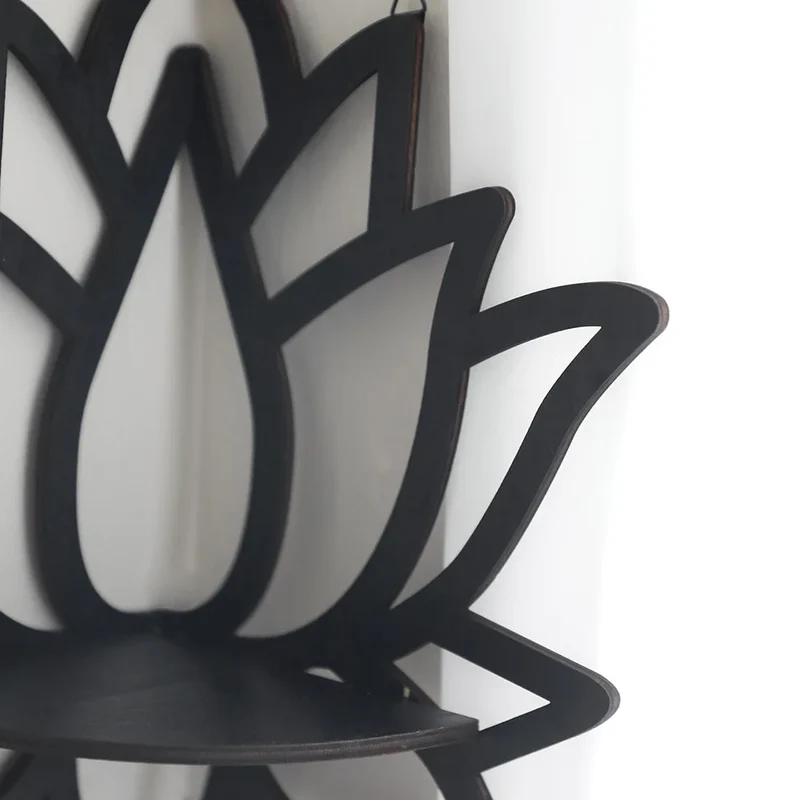 Lotus wandregal für Wandmontage aus Holz