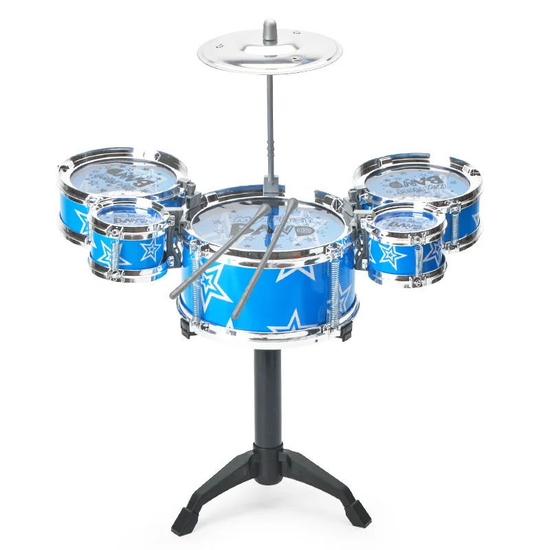 Ritmino Kinder-Schlagzeugset – Kunststoff-Schlagzeug für erste Rhythmusübungen
