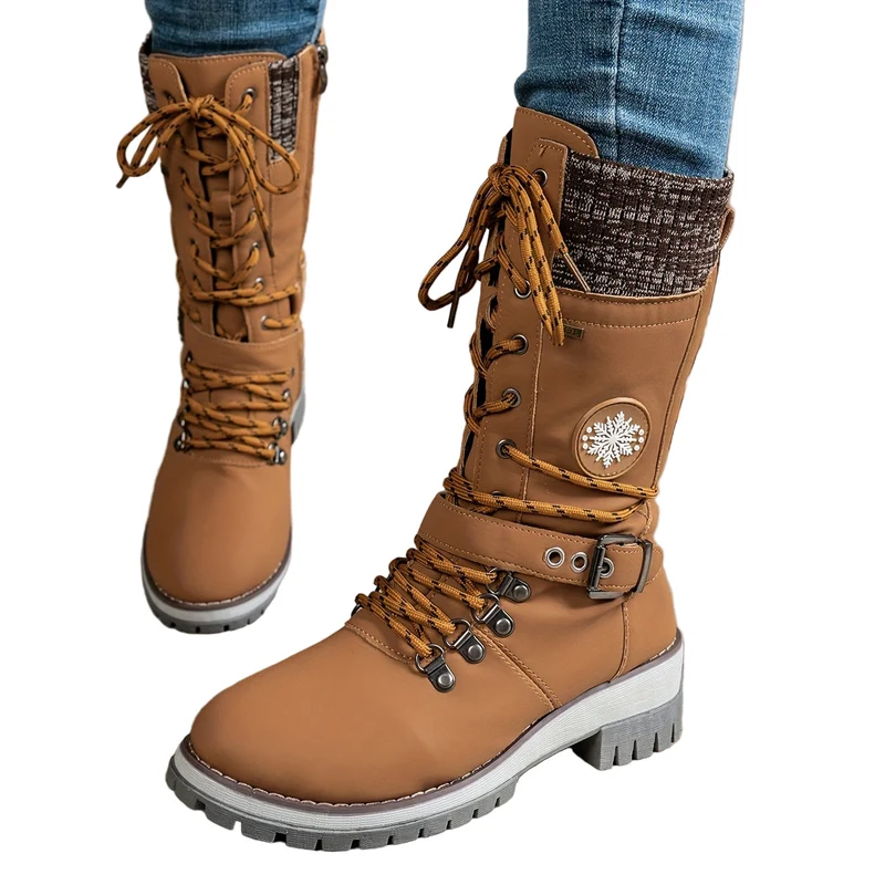 Arvella Knit Mid-Calf Boots – Praktische Stiefel für die kühleren Jahreszeiten