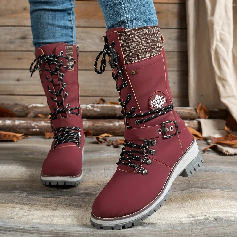 Arvella Knit Mid-Calf Boots – Praktische Stiefel für die kühleren Jahreszeiten