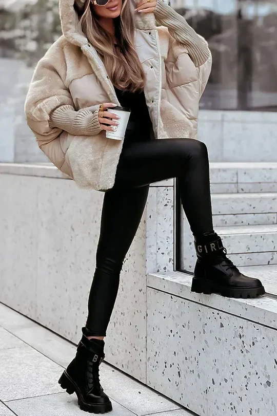 Inga Mantel – Winterjacke mit Kapuze und leichter Isolierung