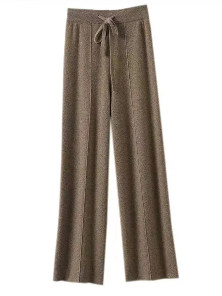 Veloria Wollhose – Hoch taillierte Strickhose