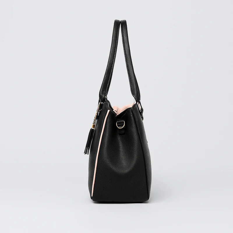 Florena Handtasche – Klassische Tasche mit dekorativen Details und verstellbarem Schulterriemen