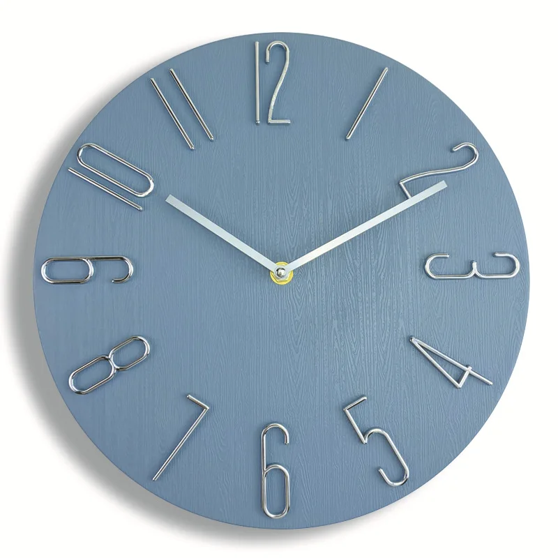 Simplaro Wandquarzuhr – Runde geräuscharme Uhr (30 cm)