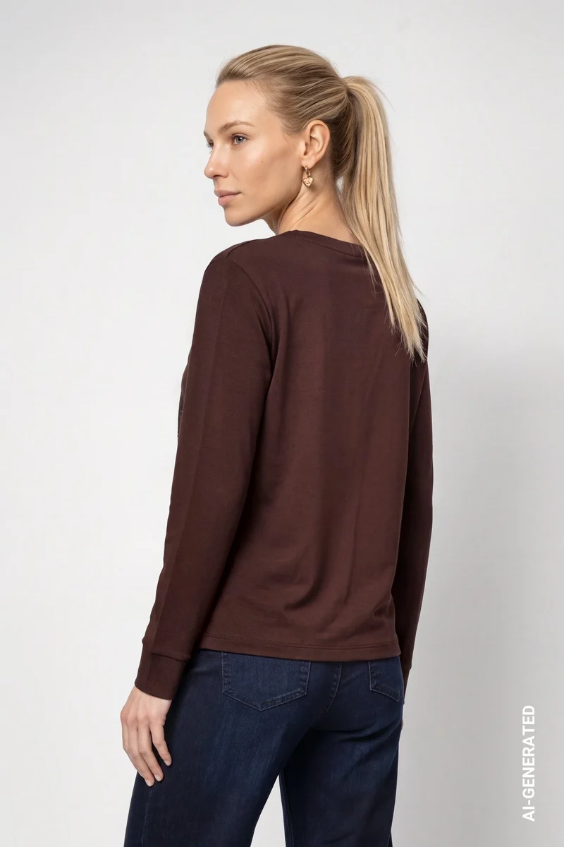 Blusenshirt mit Schmuckdetails
