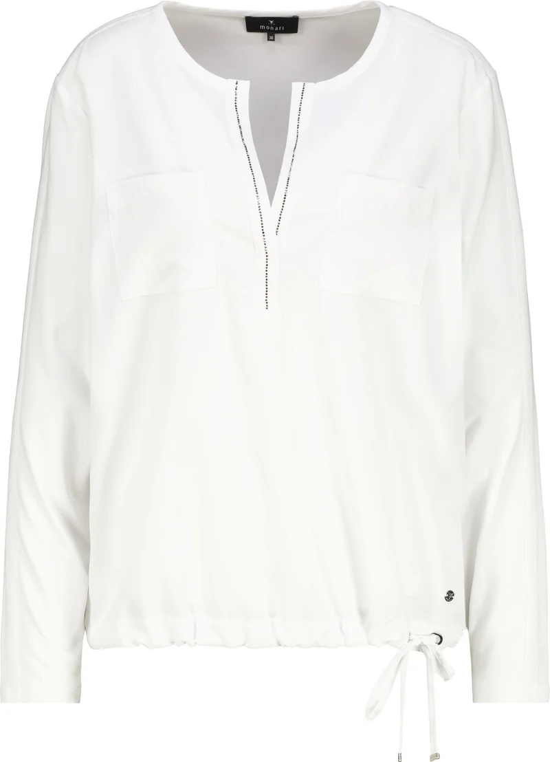 Blusenshirt mit Schmuckdetails