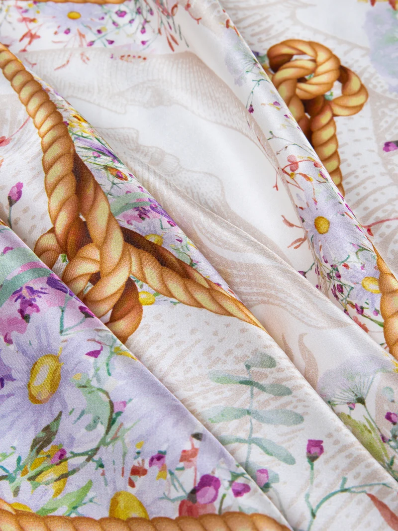 HOGL FLORAL SCARF WHITE FLORAL