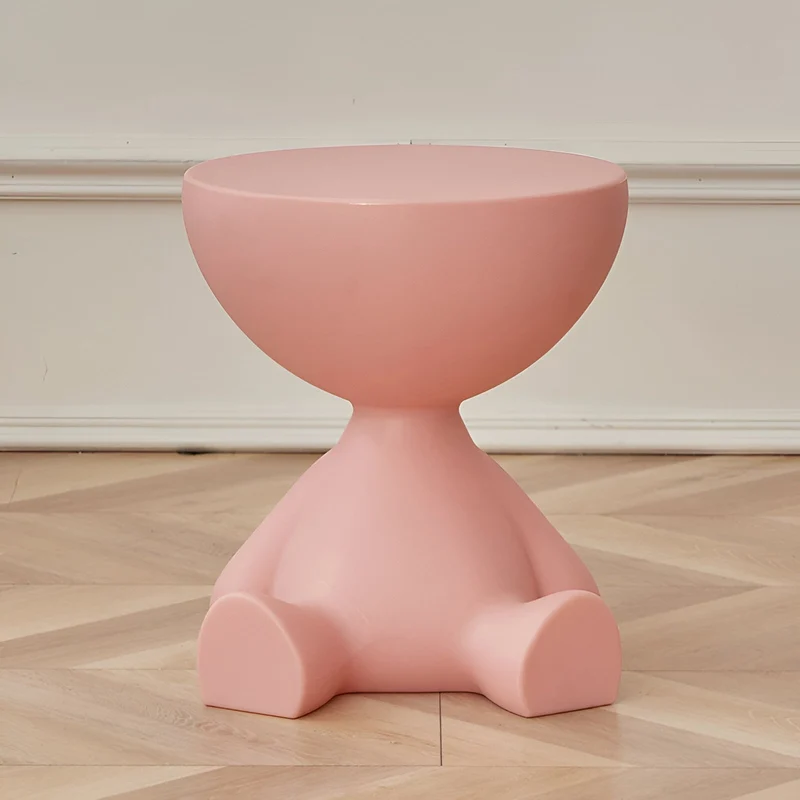 Ylix Couchtisch – Runder Beistelltisch aus Kunststoff