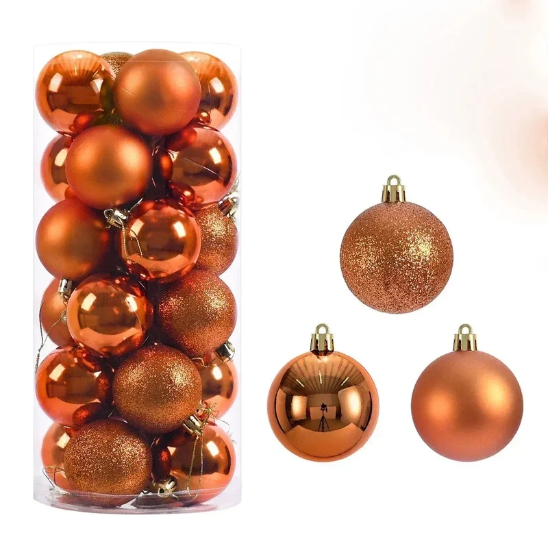 Virela Weihnachtskugeln – Set mit 24 Stück in verschiedenen Größen