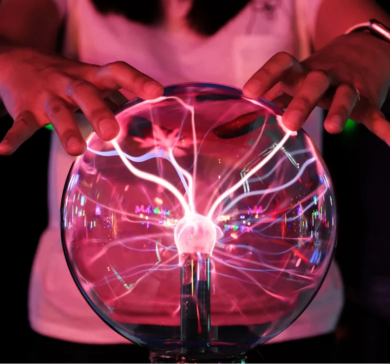 LumiSphere Plasma-Lampe – LED Tischlampe mit Plasmakugel-Effekt