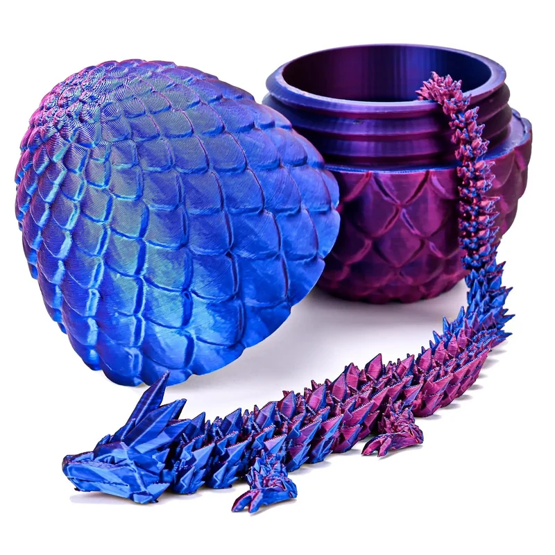 DracoFlex Drachenei-Figurenset – Bewegliches Modellspielzeug aus Ei-Box