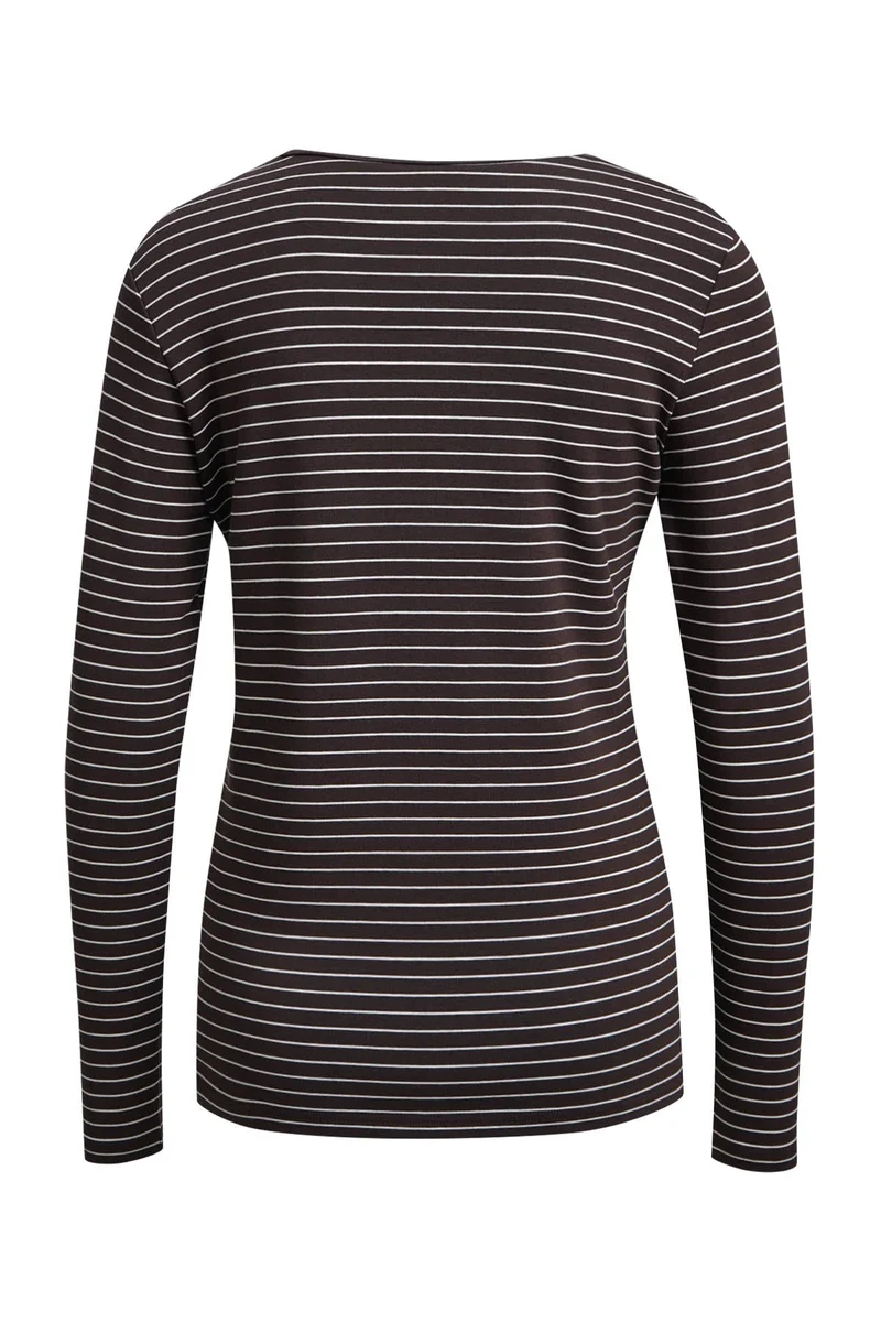 Fitted Lonsleeve Striped