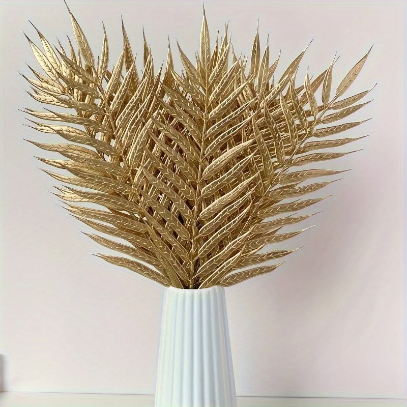 Aurea Palmblätter – Künstliche Dekozweige aus Kunststoff (10 Stück)