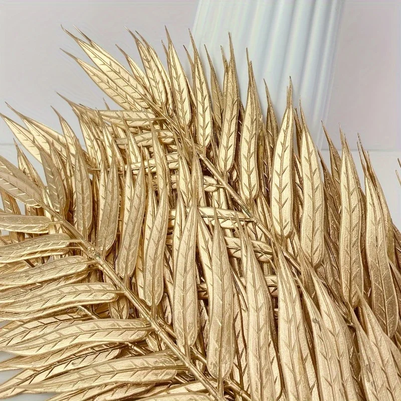 Aurea Palmblätter – Künstliche Dekozweige aus Kunststoff (10 Stück)