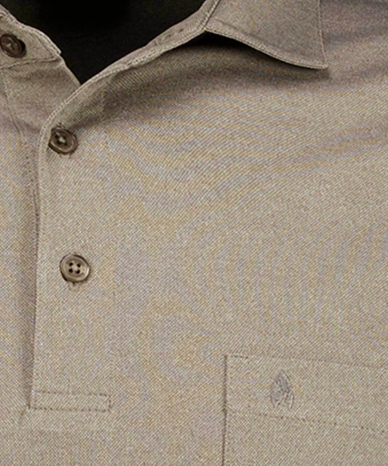 Softknit-Poloshirt uni, Langarm