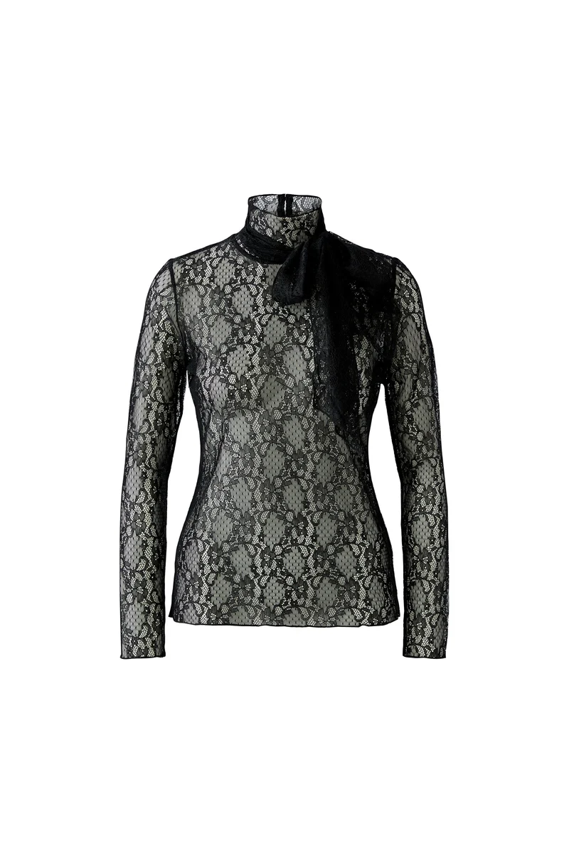Langarmshirt Spitze