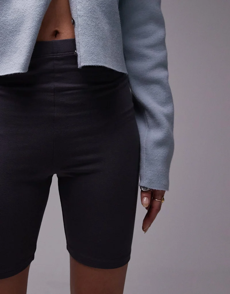 Topshop basic legging short in slate