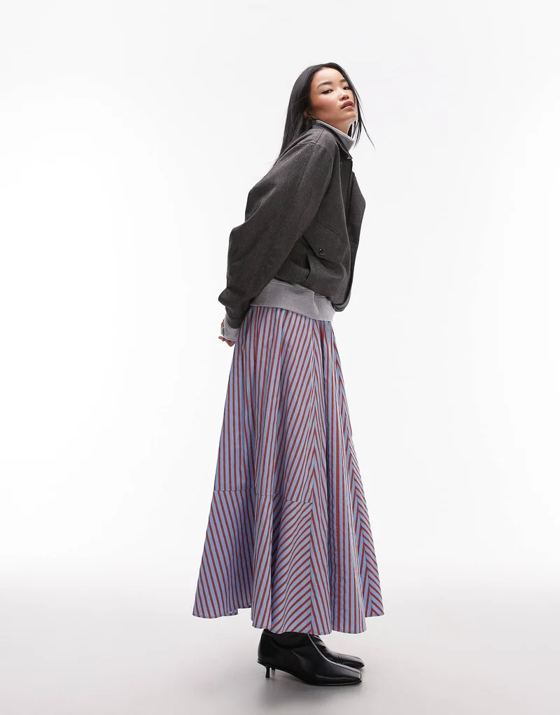Topshop co-ord tailored bomber style jacket in charcoal