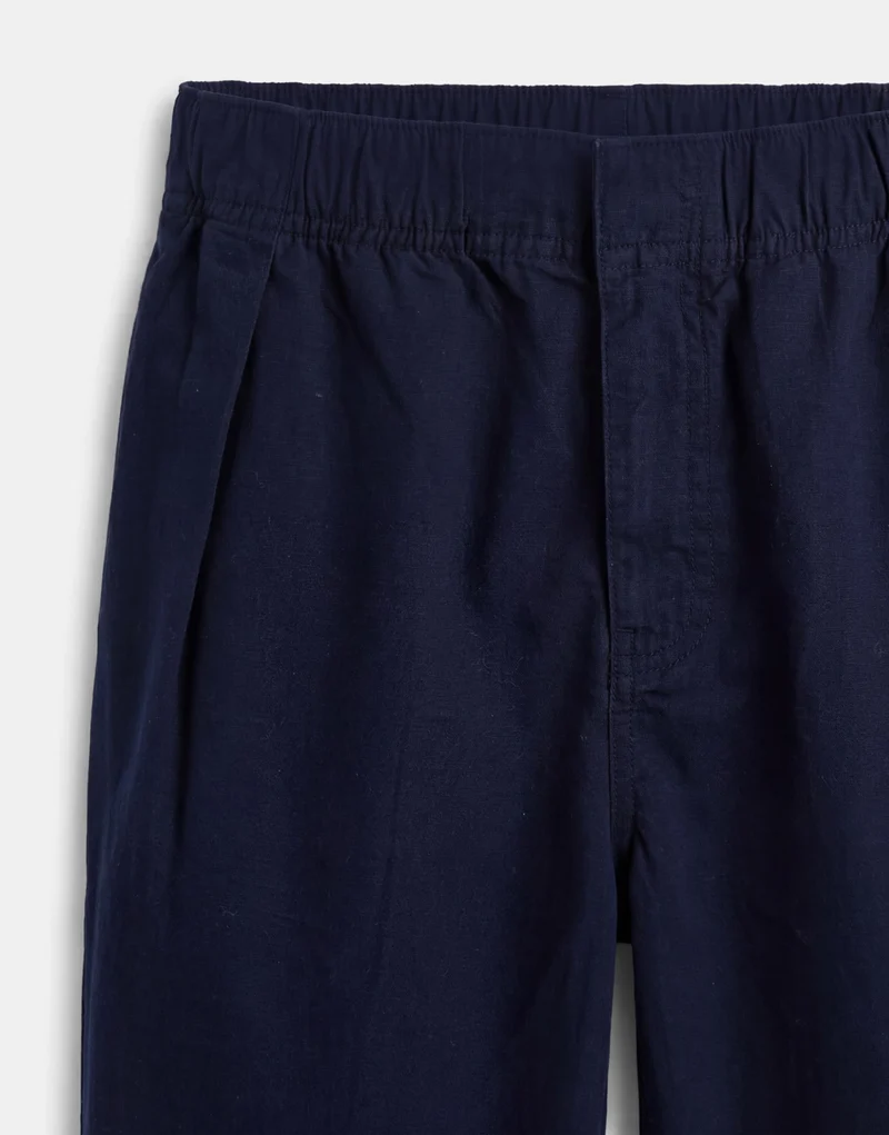 Topman balloon fit ripstop short in navy