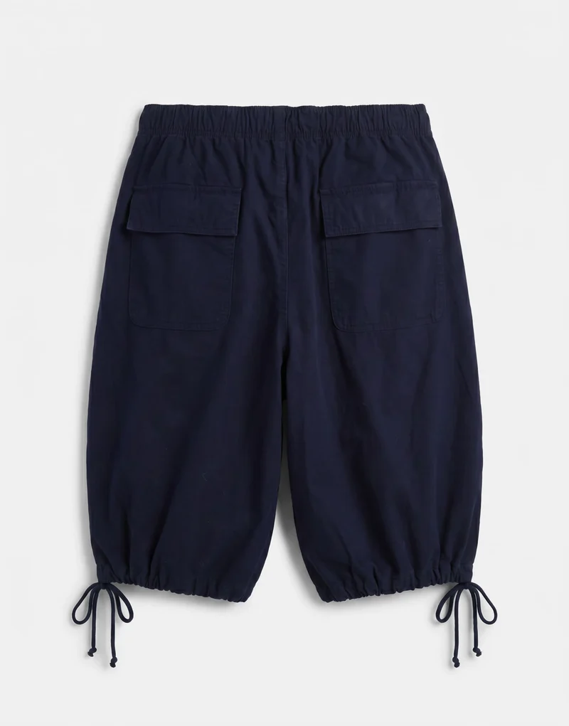 Topman balloon fit ripstop short in navy