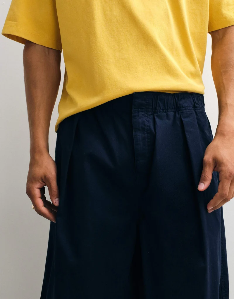 Topman balloon fit ripstop short in navy