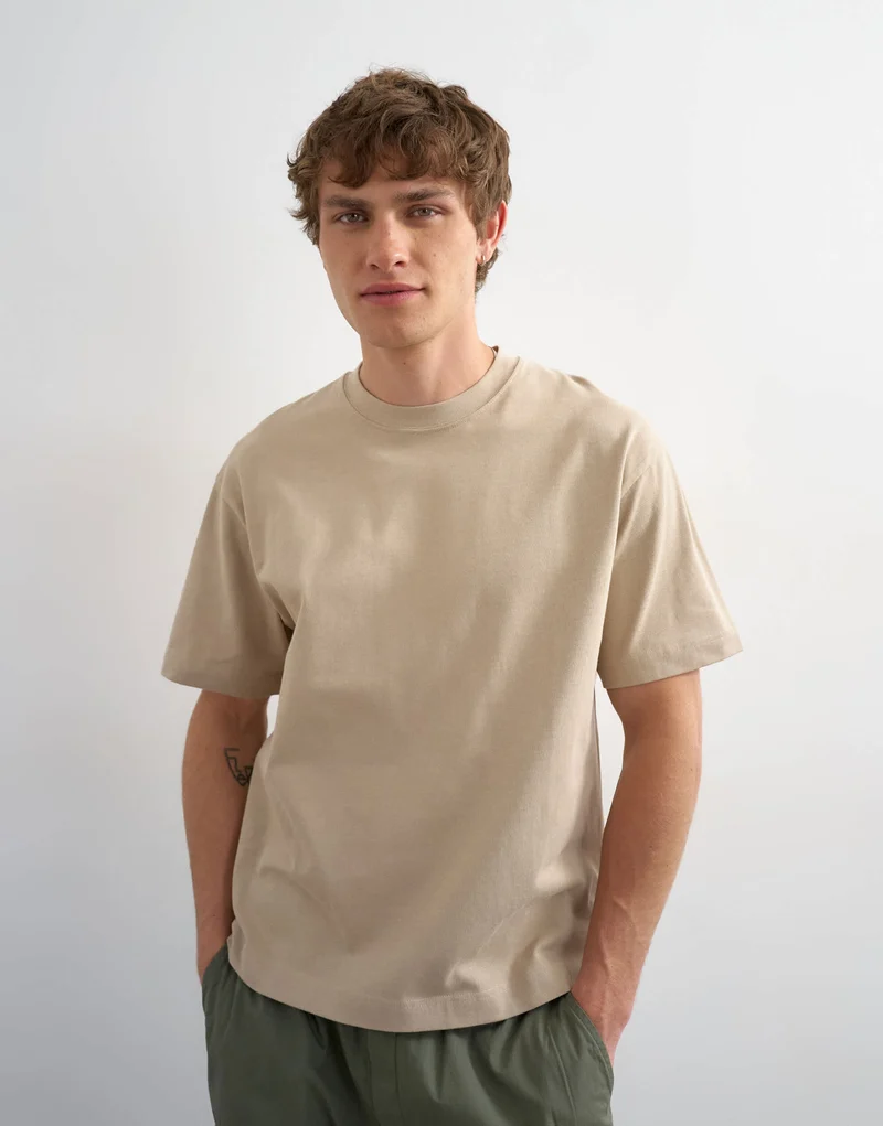 Topman relaxed fit t-shirt in stone