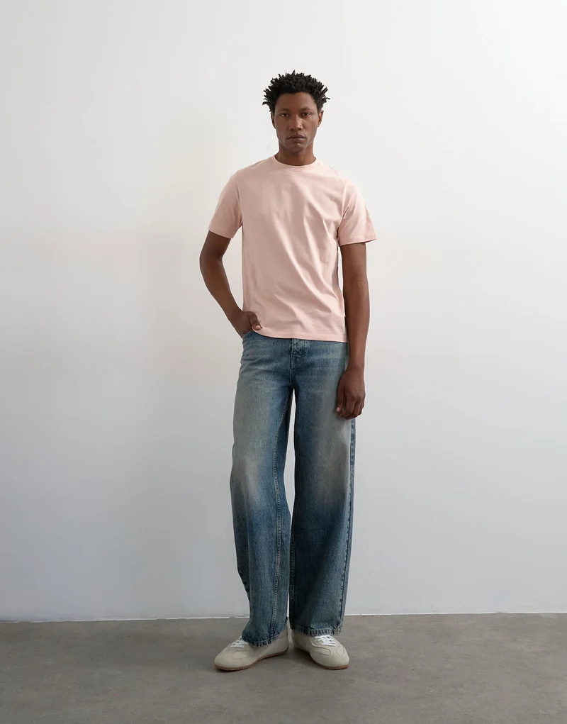 Topman 3 pack classic fit t-shirt in navy, ecru and pink