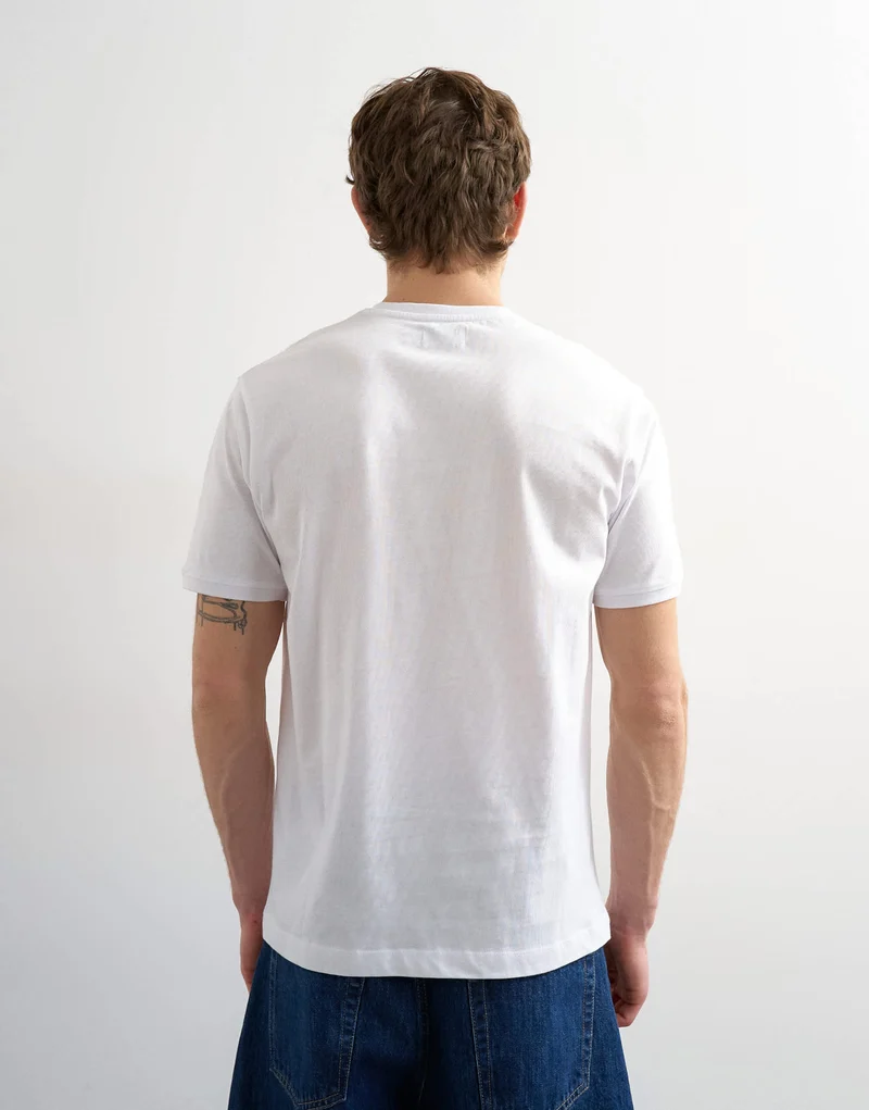 Topman classic fit v neck t-shirt in white