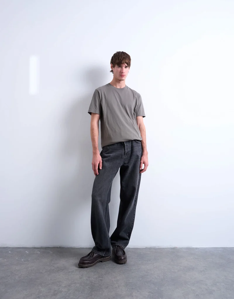 Topman classic fit t-shirt in olive