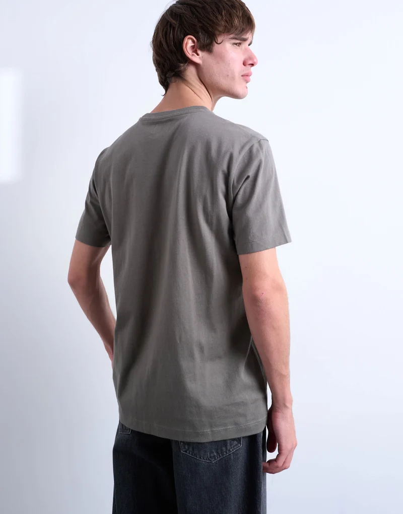 Topman classic fit t-shirt in olive