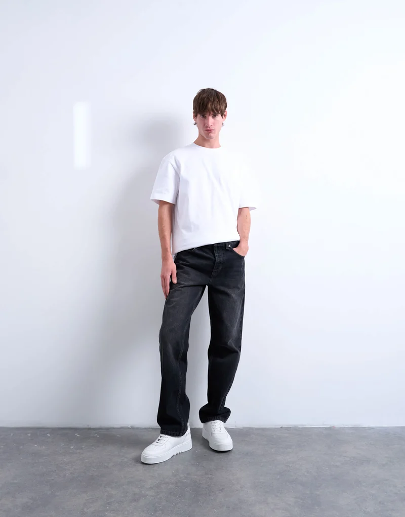 Topman 3 pack relaxed fit t-shirt in white, chocolate and stone
