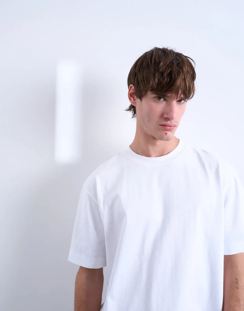 Topman 3 pack relaxed fit t-shirt in white, chocolate and stone