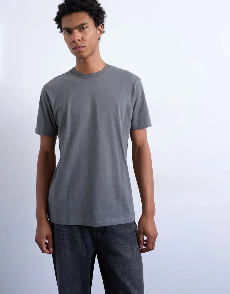 Topman 7 pack classic t-shirt in black, white, brown, navy, charcoal, ecru and brown