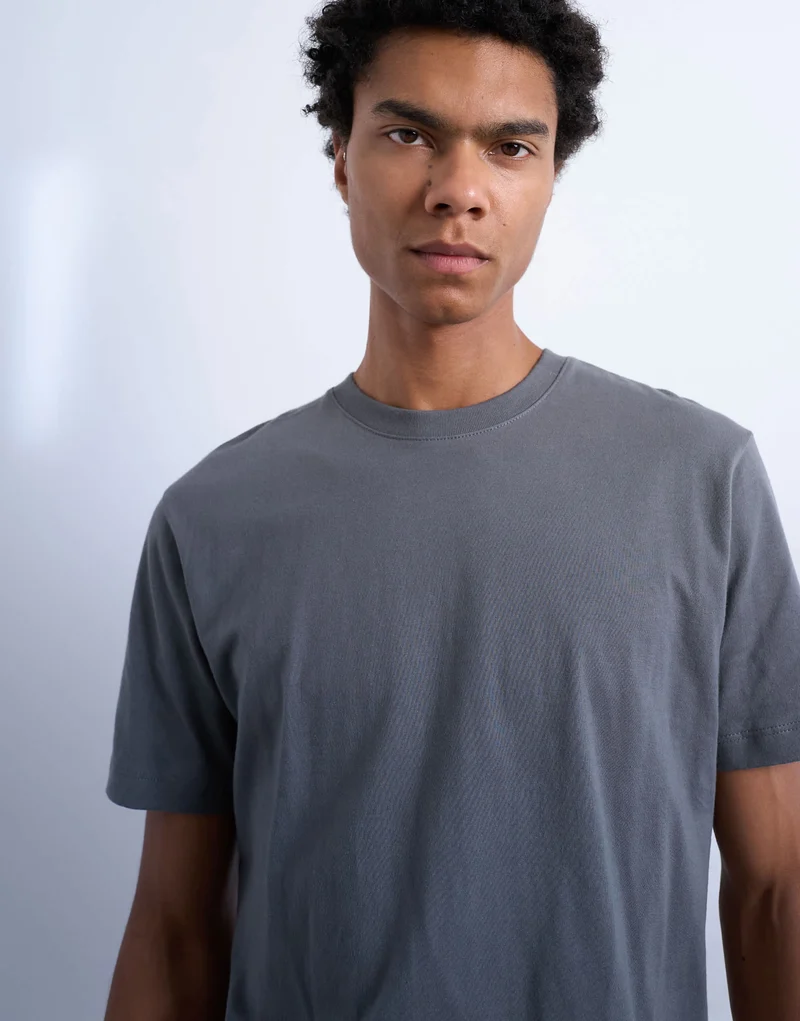 Topman 7 pack classic t-shirt in black, white, brown, navy, charcoal, ecru and brown