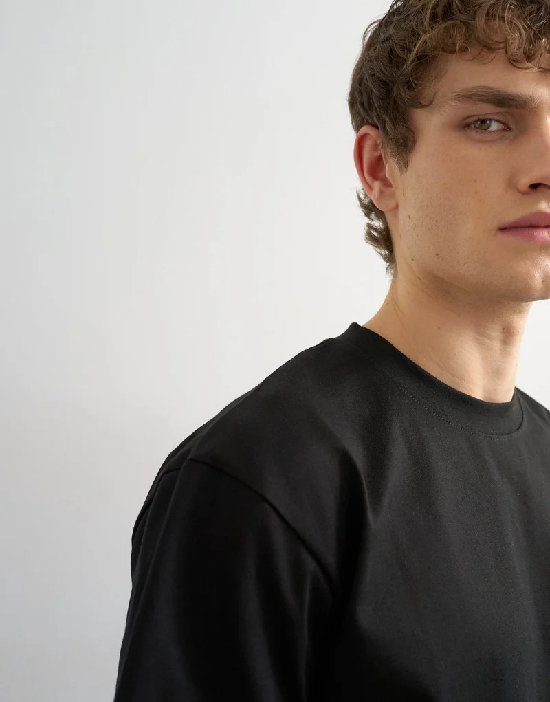 Topman relaxed fit t-shirt in black