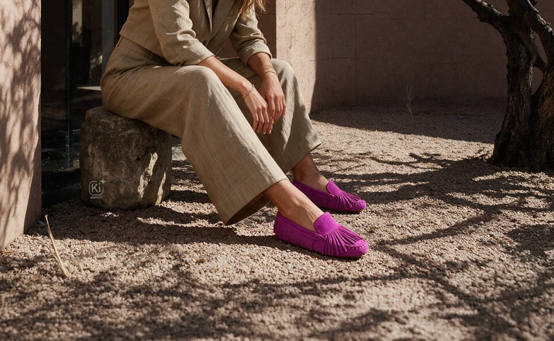 Friedel Pink Wildleder