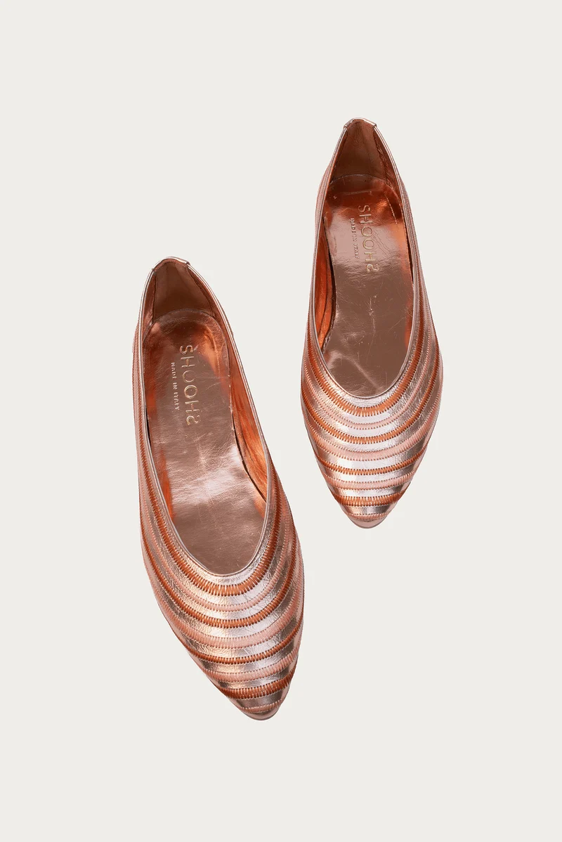 Rubi Rose Metallic-Leder